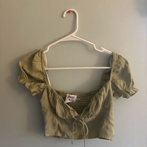 Green princess Polly top